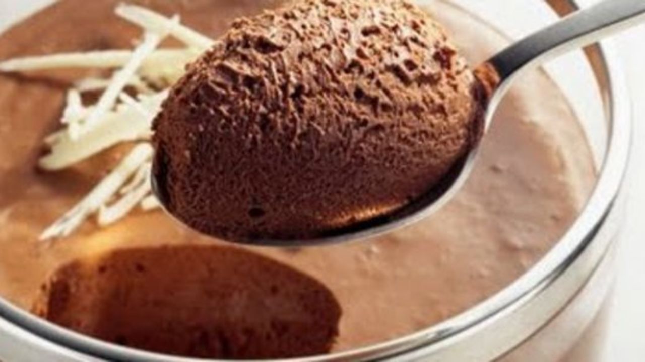 Mousse de Chocolate Sem Ovo